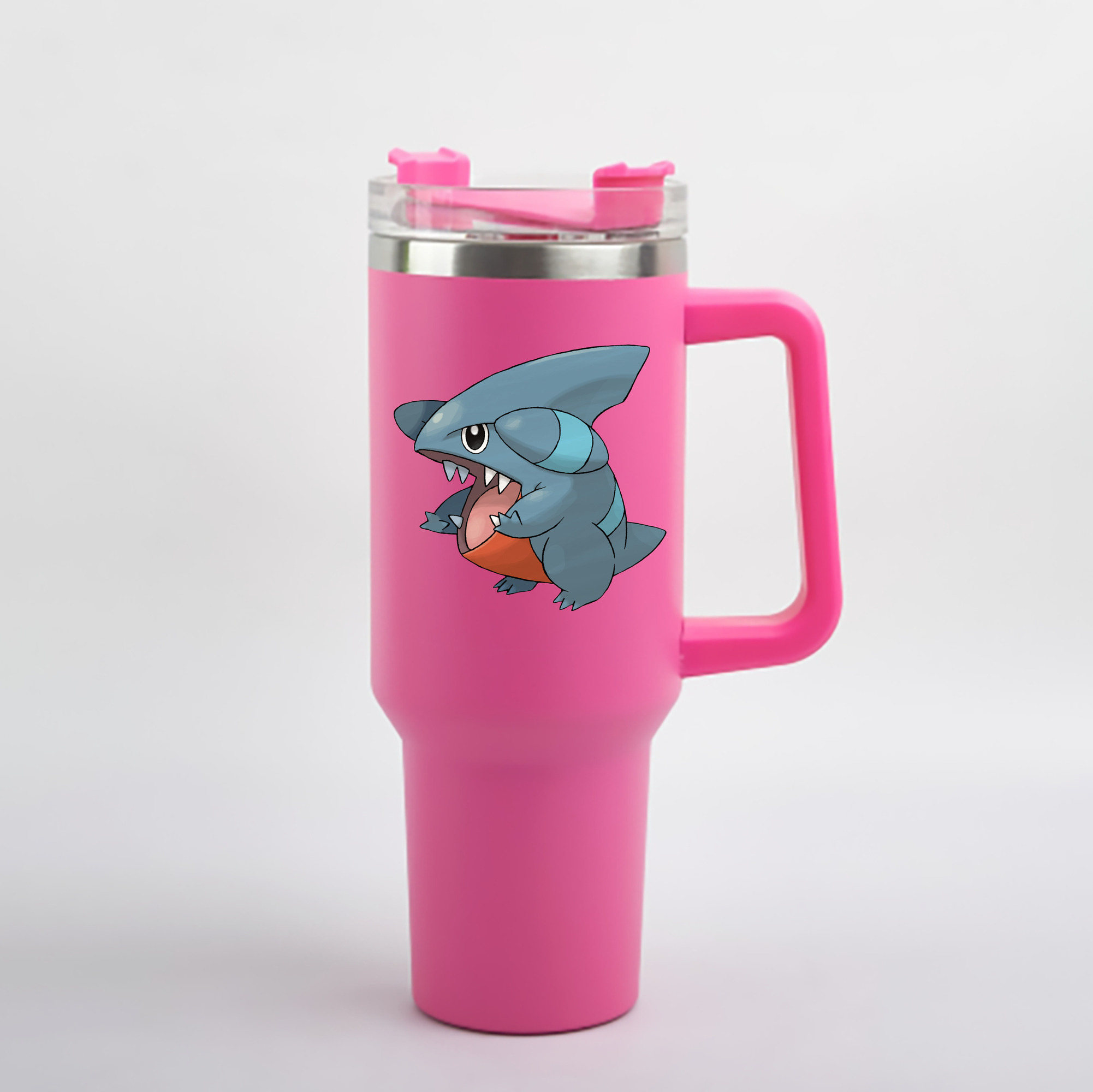 （画像用） ポケットモンスター Pokémon 1200mL車用タンブラー - クリスタルステッカー（プラスチックストロー付き）